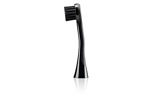 Curaprox Hydrosonic Black is White sonic toothbrush tête de brosse en carbone duo pack 2 pce