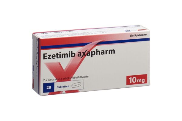 Ezetimib axapharm Tabl 10 mg 28 Stk