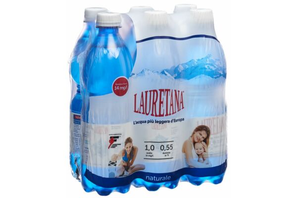 Lauretana Mineralwasser ohne Kohlensäure 6 Petfl 500 ml