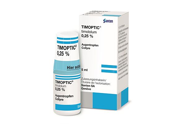 Timoptic Gtt Opht 0.25 % Fl 5 ml