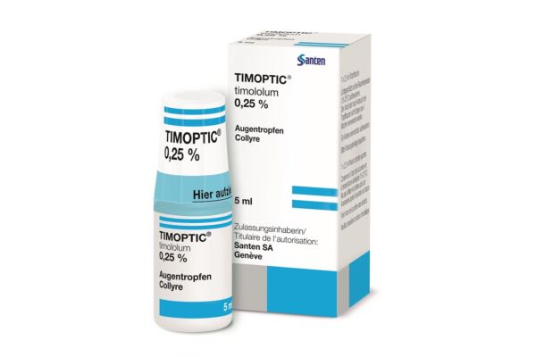 Timoptic gtt opht 0.25 % 3 fl 5 ml