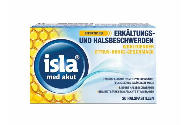 Isla Med akut pastilles citron miel 20 pce