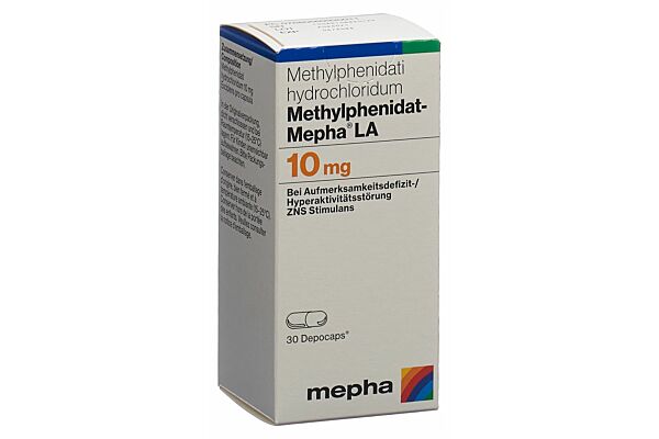 Methylphenidat-Mepha LA depocaps 10 mg bte 30 pce