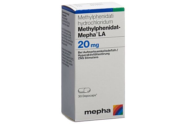 Methylphenidat-Mepha LA depocaps 20 mg bte 100 pce