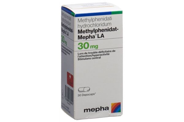 Methylphenidat-Mepha LA depocaps 30 mg bte 30 pce