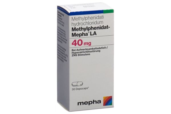 Methylphenidat-Mepha LA depocaps 40 mg bte 30 pce