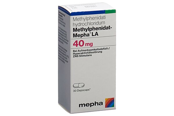 Methylphenidat-Mepha LA depocaps 40 mg bte 100 pce