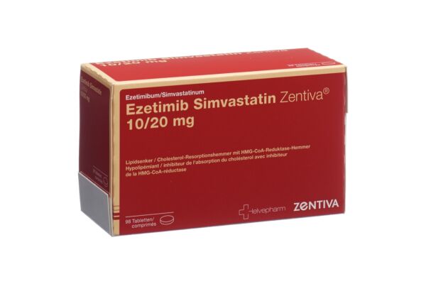 Ezetimib Simvastatin Zentiva cpr 10/20 mg 98 pce