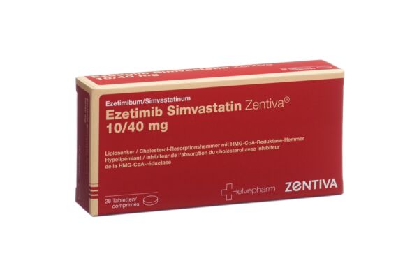 Ezetimib Simvastatin Zentiva cpr 10/40 mg 28 pce