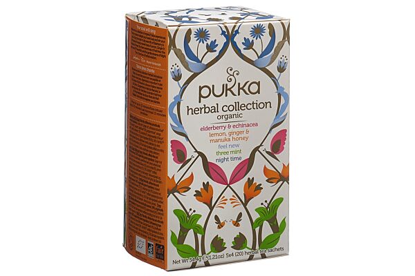 Pukka Herbal Collection thé bio français/anglais sach 20 pce