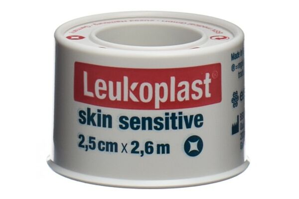Leukoplast skin sensitive silicone 2.5cmx2.6m rouleau