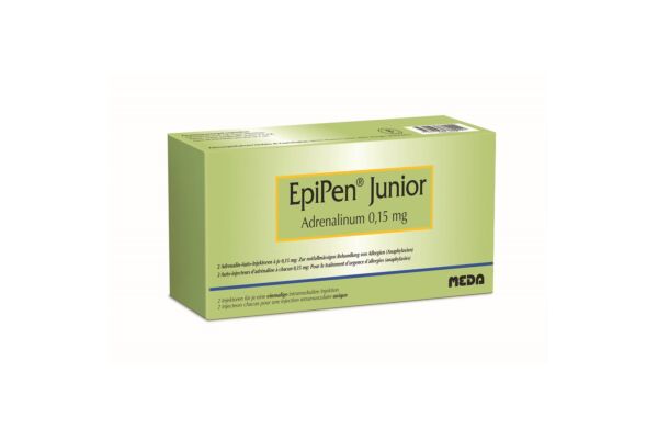 EpiPen Junior Inj Lös 0.15 mg Fertiginjektor 2 Stk