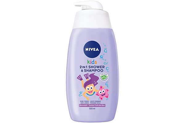 Nivea Kids 2en1 Shower & Shampoo girl 500 ml