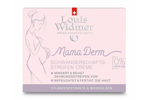 Louis Widmer MamaDerm Schwangerschaftsstreifen Creme ohne Parfum 250 ml