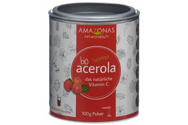 AMAZONAS acerola bio poudre avec 17% Vitamin C bte 100 g
