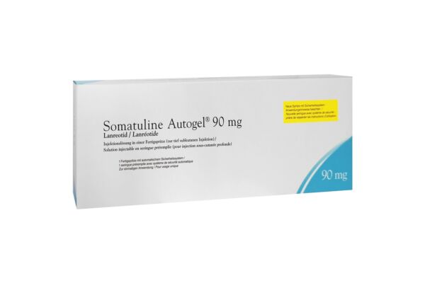 Somatuline Autogel sol inj 90 mg avec système de sécurité automatique ser pré