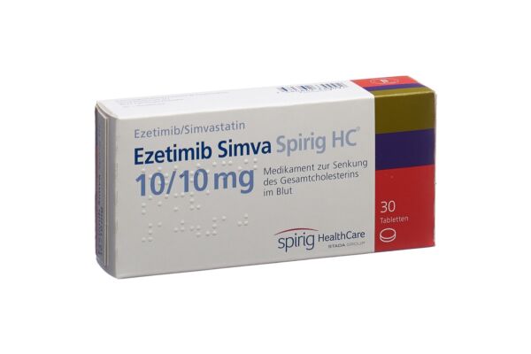 Ezetimib Simva Spirig HC Tabl 10/10 mg 30 Stk