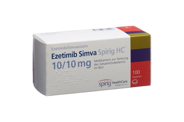 Ezetimib Simva Spirig HC Tabl 10/10 mg 100 Stk