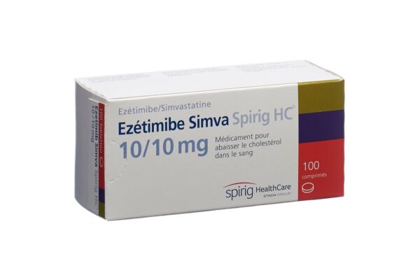 Ezetimib Simva Spirig HC Tabl 10/10 mg 100 Stk