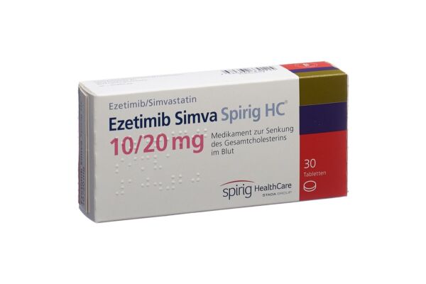 Ezétimibe Simva Spirig HC cpr 10/20 mg 30 pce