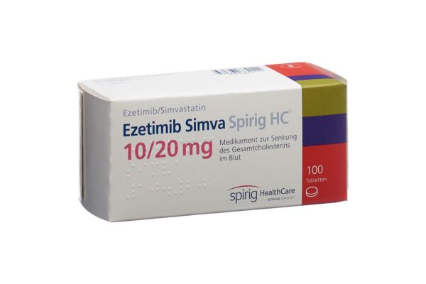 Ezetimib Simva Spirig HC Tabl 10/20 mg 100 Stk