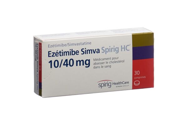 Ezétimibe Simva Spirig HC cpr 10/40 mg 30 pce