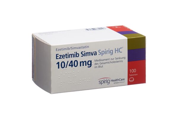 Ezetimib Simva Spirig HC Tabl 10/40 mg 100 Stk