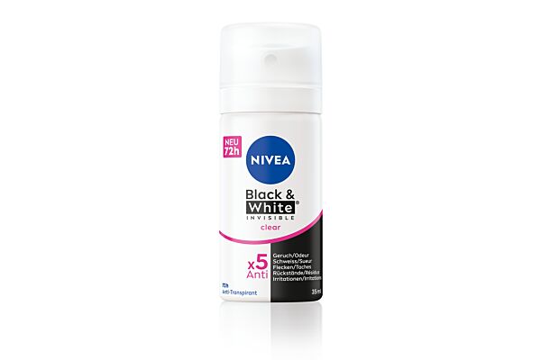 Nivea Deo Invisible for Black & White Clear Spr 35 ml