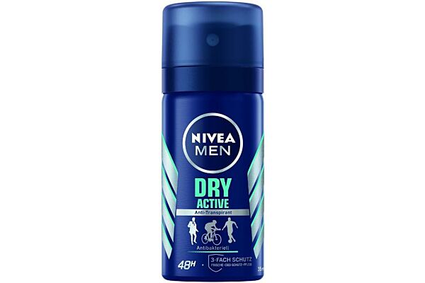Nivea Male Deo Dry Active Aeros Spr 35 ml