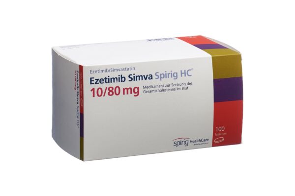 Ezétimibe Simva Spirig HC cpr 10/80 mg 100 pce