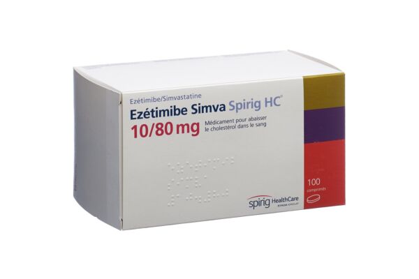 Ezétimibe Simva Spirig HC cpr 10/80 mg 100 pce