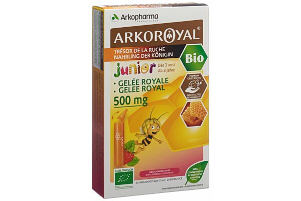 Arkoroyal Gelée Royale 500 mg junior Bio 20 x 15 ml