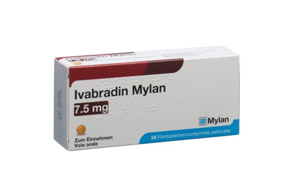 Ivabradin Mylan Filmtabl 7.5 mg 56 Stk