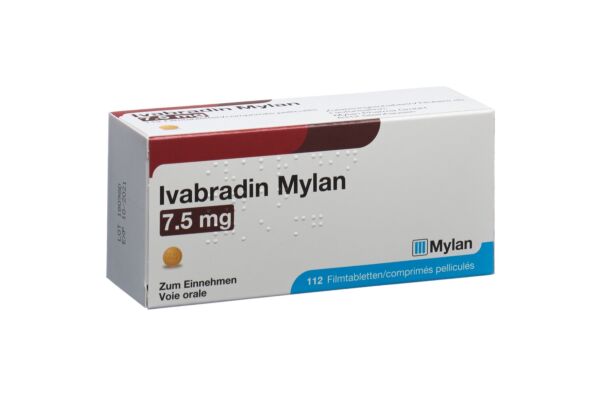 Ivabradin Mylan cpr pell 7.5 mg 112 pce