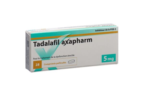 Tadalafil axapharm cpr pell 5 mg 28 pce