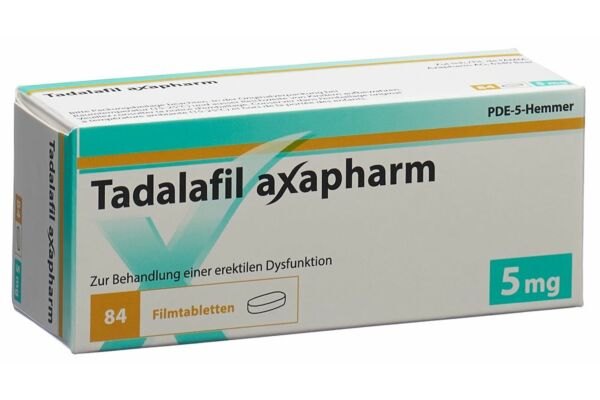 Tadalafil axapharm Filmtabl 5 mg 84 Stk