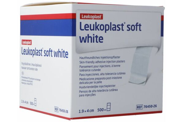 Leukoplast soft white pansement pour injections 1.9x4cm 500 pce