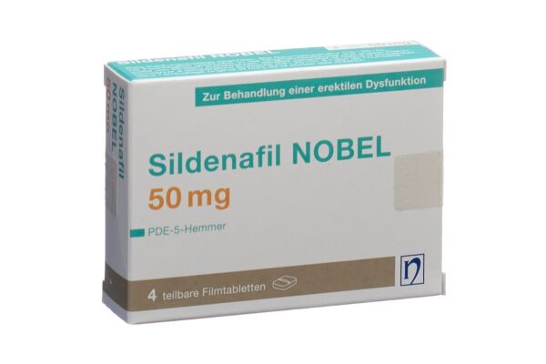 Sildenafil NOBEL Filmtabl 50 mg 4 Stk