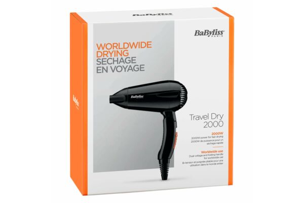 Babyliss sèche-cheveux Travel Dry 2000 W