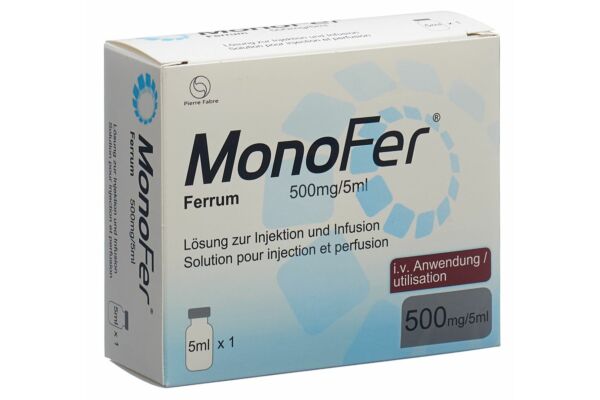 Monofer Inj Inf Präp 500 mg/5ml Durchstf 5 ml