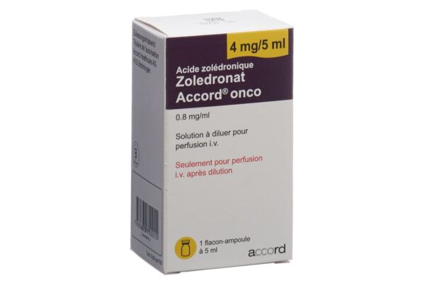 Zoledronat Accord onco conc perf 4 mg/5ml flac