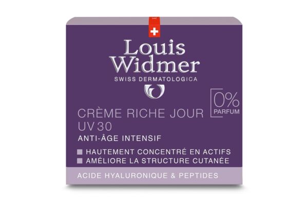 Louis Widmer rich day cream UV30 sans parfum 50 ml