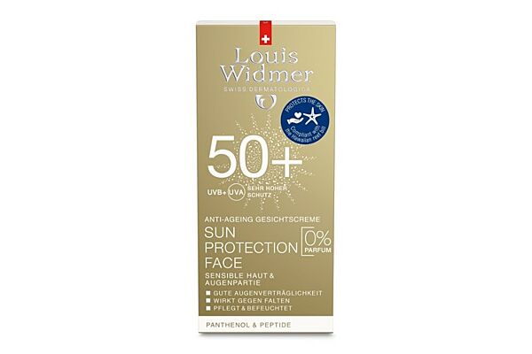 Louis Widmer sun protection face SPF50 sans parfum 50 ml