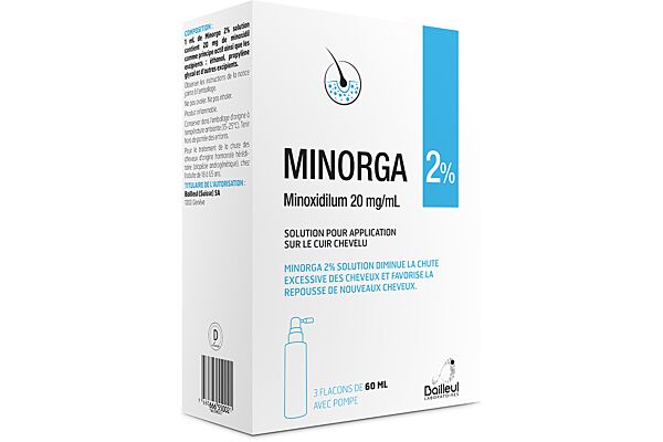 Minorga sol 2 % 3 fl 60 ml