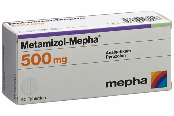 Metamizol-Mepha Tabl 500 mg 50 Stk