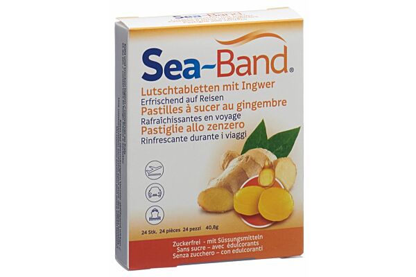 Sea-Band pastilles à sucer gingembre 24 pce