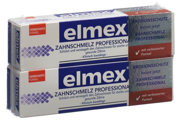 elmex PROFESSIONAL Opti-émail dentifrice Duo 2 tb 75 ml