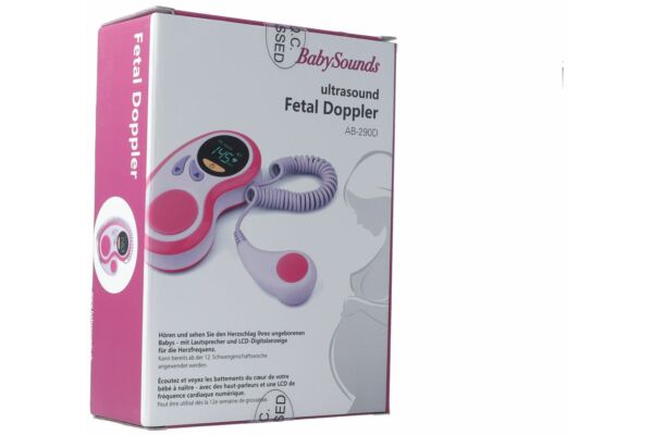 BabySounds Fetal Doppler mit LED-Digitalanzeige Herzschlag mit Lautsprecher