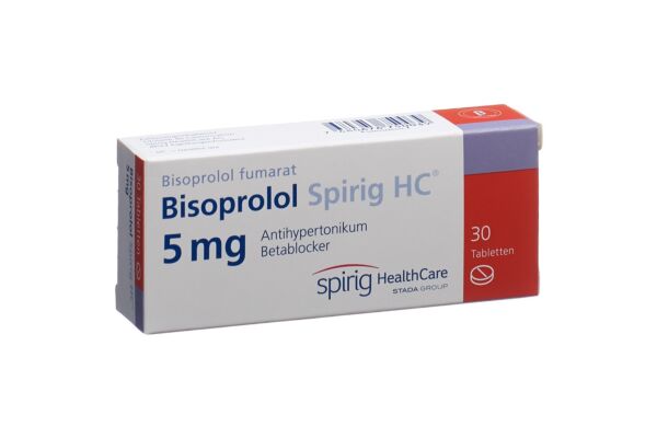 Bisoprolol Spirig HC Tabl 5 mg 30 Stk