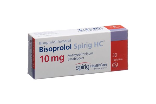 Bisoprolol Spirig HC Tabl 10 mg 30 Stk